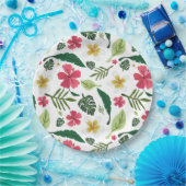 Assiettes En Carton Tropical (Fête)