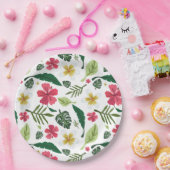 Assiettes En Carton Tropical (Fête)