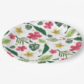 Assiettes En Carton Tropical (Angle)