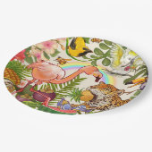 Assiettes En Carton Tropical (Angle)