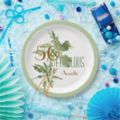 Assiettes En Carton Tropical 50 & Fabuleux Palmiers 50e anniversaire (Fête)