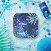 Assiettes En Carton tropical Abstrait (Fête)