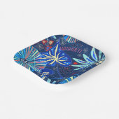 Assiettes En Carton tropical Abstrait (Angulaire)