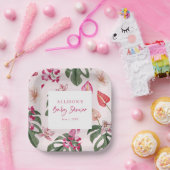 Assiettes En Carton Tropical Baby Shower (Fête)