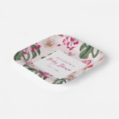Assiettes En Carton Tropical Baby Shower (Angulaire)