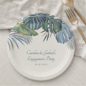 Assiettes En Carton Tropical Beach Palm Mariage