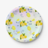 Assiettes En Carton Tropical Citrus été frais Orange lemon Slice (Devant)