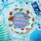 Assiettes En Carton Tropical de la grenouille (Fête)