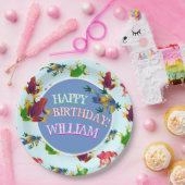 Assiettes En Carton Tropical de la grenouille (Fête)