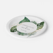 Assiettes En Carton Tropical Elegant Plante Trending Mariage Geschenka (Angle)