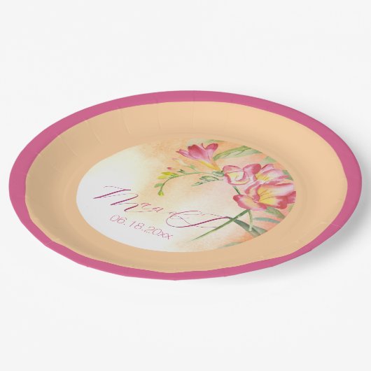 Assiettes En Carton Tropical Freesia 2 (Angle)