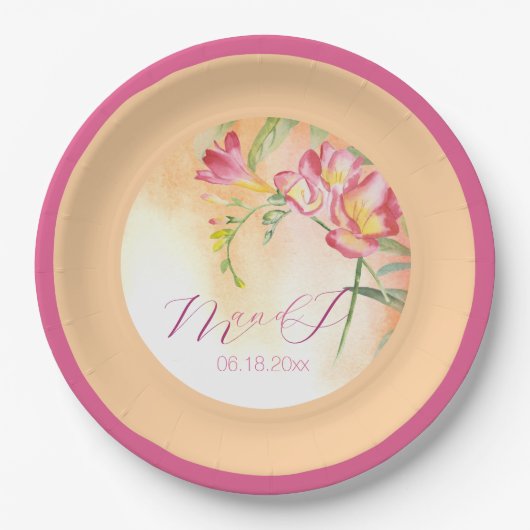 Assiettes En Carton Tropical Freesia 2 (Devant)