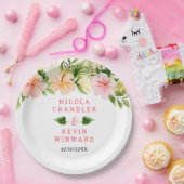 Assiettes En Carton Tropical Jungle Floral Wedding (Fête)