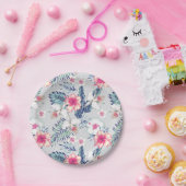 Assiettes En Carton Tropical Orchid Floral (Fête)