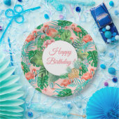 Assiettes En Carton Tropical personnalisé (Fête)