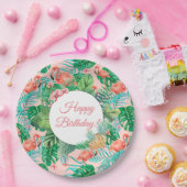 Assiettes En Carton Tropical personnalisé (Fête)