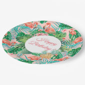 Assiettes En Carton Tropical personnalisé (Angle)