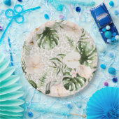 Assiettes En Carton Tropical Safari Plate Love is Wild Plates (Fête)