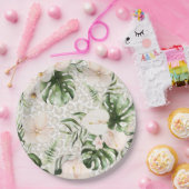 Assiettes En Carton Tropical Safari Plate Love is Wild Plates (Fête)