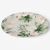 Assiettes En Carton Tropical Safari Plate Love is Wild Plates (Angle)