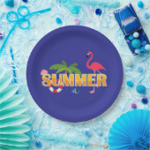 Assiettes En Carton Tropical Summer Fun (Fête)