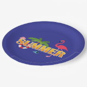 Assiettes En Carton Tropical Summer Fun (Angle)