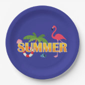 Assiettes En Carton Tropical Summer Fun (Devant)