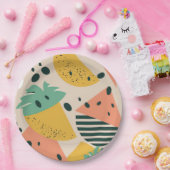 Assiettes En Carton Tropical & Summer Vibes (Fête)