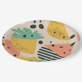 Assiettes En Carton Tropical & Summer Vibes (Angle)