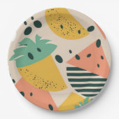 Assiettes En Carton Tropical & Summer Vibes (Devant)