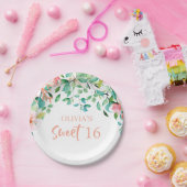 Assiettes En Carton Tropical Sweet 16 Aloha Luau Anniversaire (Fête)