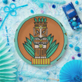 Assiettes En Carton Tropical Tiki Party Hut Hawaii (Fête)