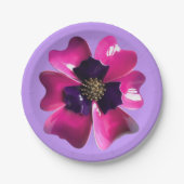 Assiettes En Carton Tropical violet orchidée MOD Mariage d'été (Devant)