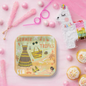 Assiettes En Carton Tropiques d'été (Fête)
