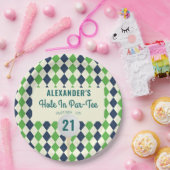 Assiettes En Carton Trou dans Parc-Tee N'importe quel âge Golf Masqué  (Fête)