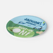 Assiettes En Carton Trou Dans Un Garçon De Golf Premier Anniversaire P (Angle)