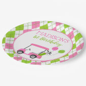 Assiettes En Carton Trou De Golf Dans Une Plaque Papier Anniversaire (Angle)