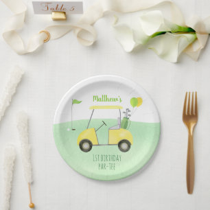 Assiettes En Carton Trou En Un Golf Premier Anniversaire Par-tee