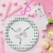 Assiettes En Carton Trou moderne en un par golf Anniversaire (Fête)