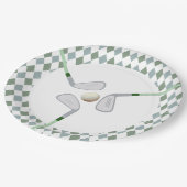 Assiettes En Carton Trou moderne en un par golf Anniversaire (Angle)