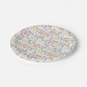 Assiettes En Carton Troupeau de motif d'alpaga (Angle)