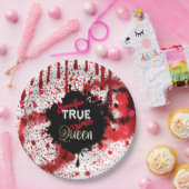 Assiettes En Carton True Crime Queen Personnalisé (Fête)