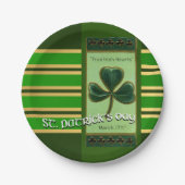 Assiettes En Carton True Irish Heart St Patrick's Day PPP01 (Devant)