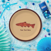 Assiettes En Carton Truite rustique (Fête)