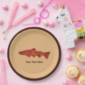 Assiettes En Carton Truite rustique (Fête)