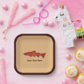 Assiettes En Carton Truite rustique (Fête)