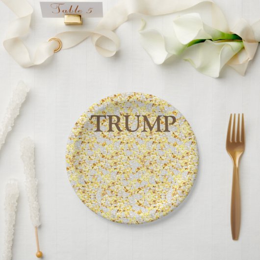 ASSIETTES EN CARTON TRUMP (Mariage)