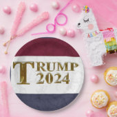 ASSIETTES EN CARTON TRUMP 2024 (Fête)