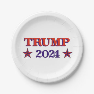 ASSIETTES EN CARTON TRUMP 2024