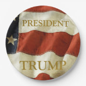 Assiettes En Carton Trump 2024 (Devant)
